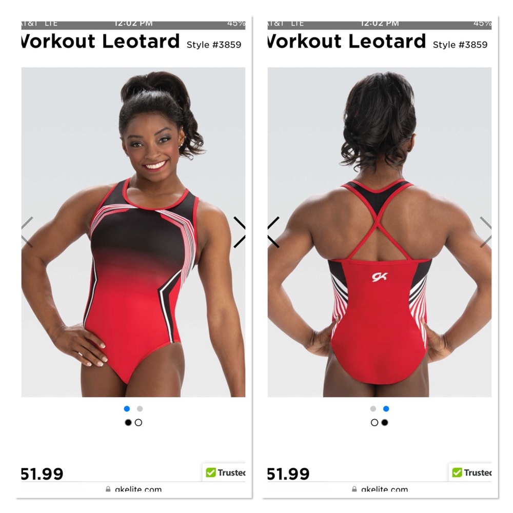 Red & Black NWT GK leotard *PRICE IS FIRM*
